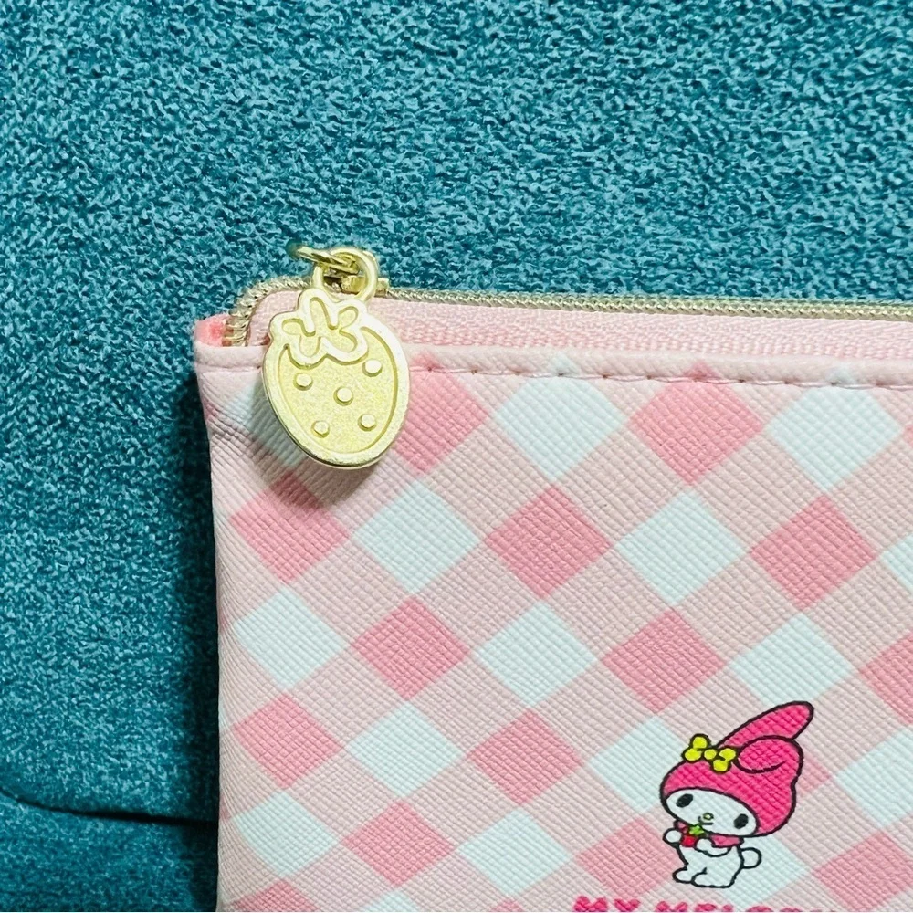 My Melody Sanrio Pink/White Leather Credit Cards Purse/Case